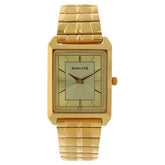 Sonata Men's Watch Analog Champagne Dial With Gold Stainless Steel Band, 7007YM13